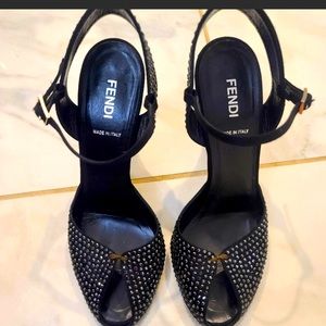 Fendi black heels